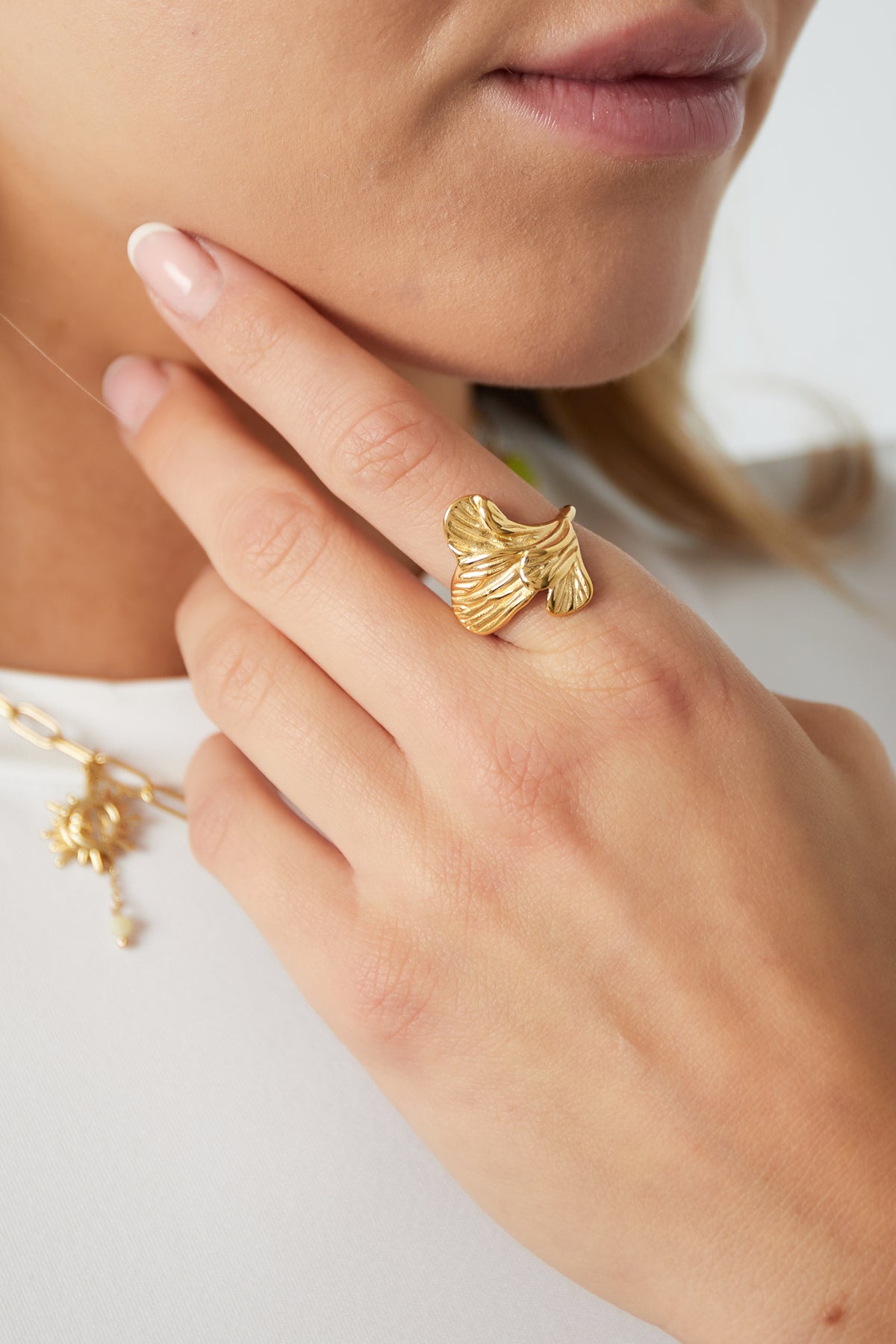 Ring Flora - Goldfarben