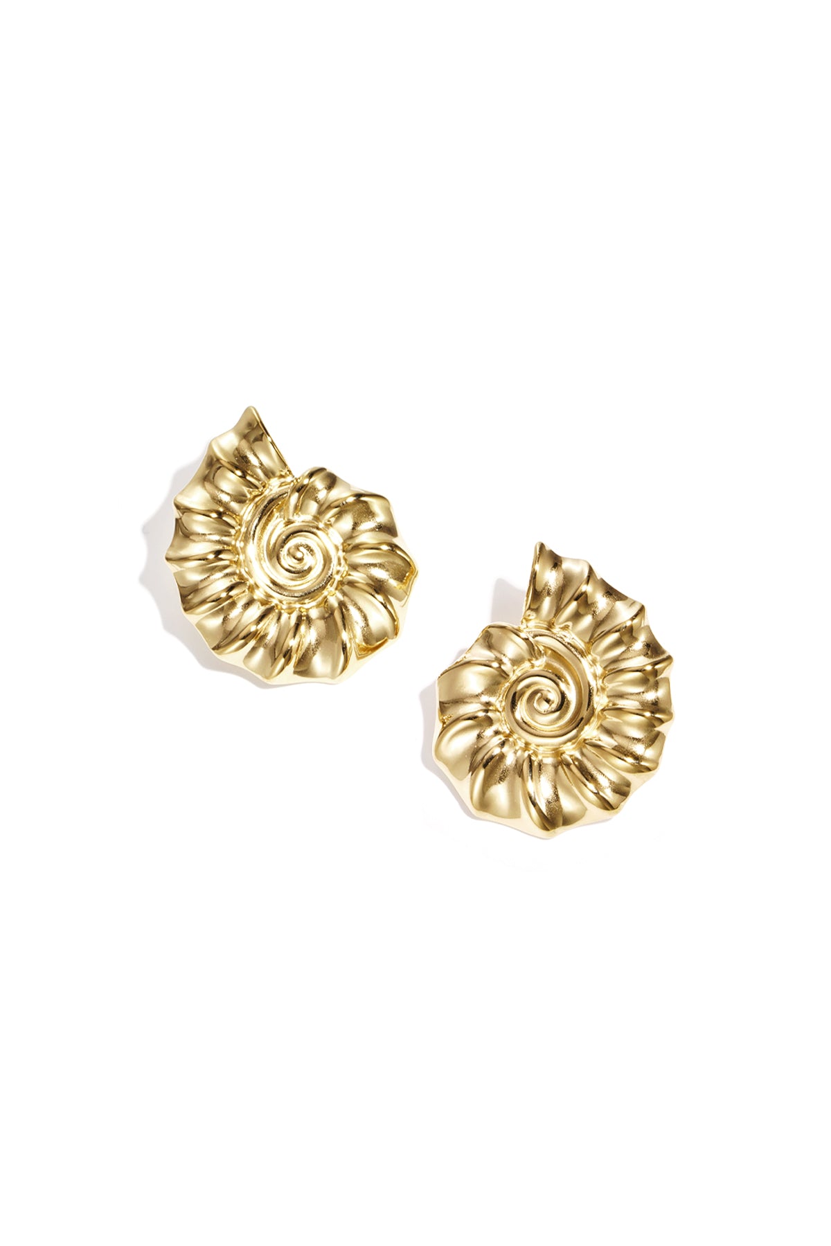 Ohrstecker aus Edelstahl, Muschelform, Casual Daily Simple Serie, Damenschmuck