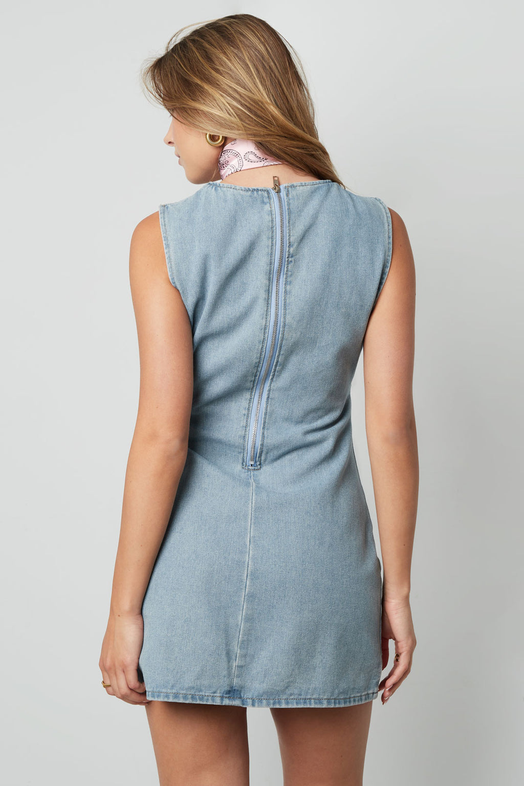 Baumwolle Damen Mini Kleid Ärmellos Bodycon