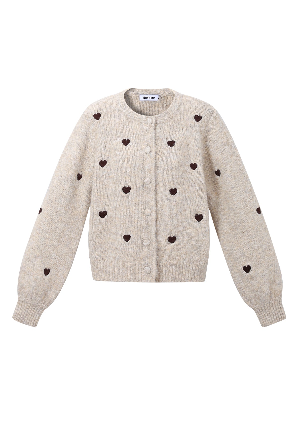 Herzchen-Strickjacke