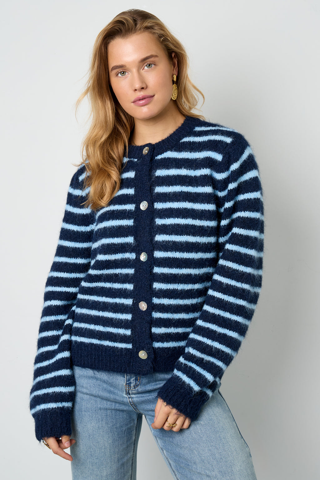 Gestreifter Cardigan