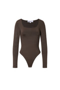 Strick-Nylon-Shapewear-Bodysuit Basis Einfarbig