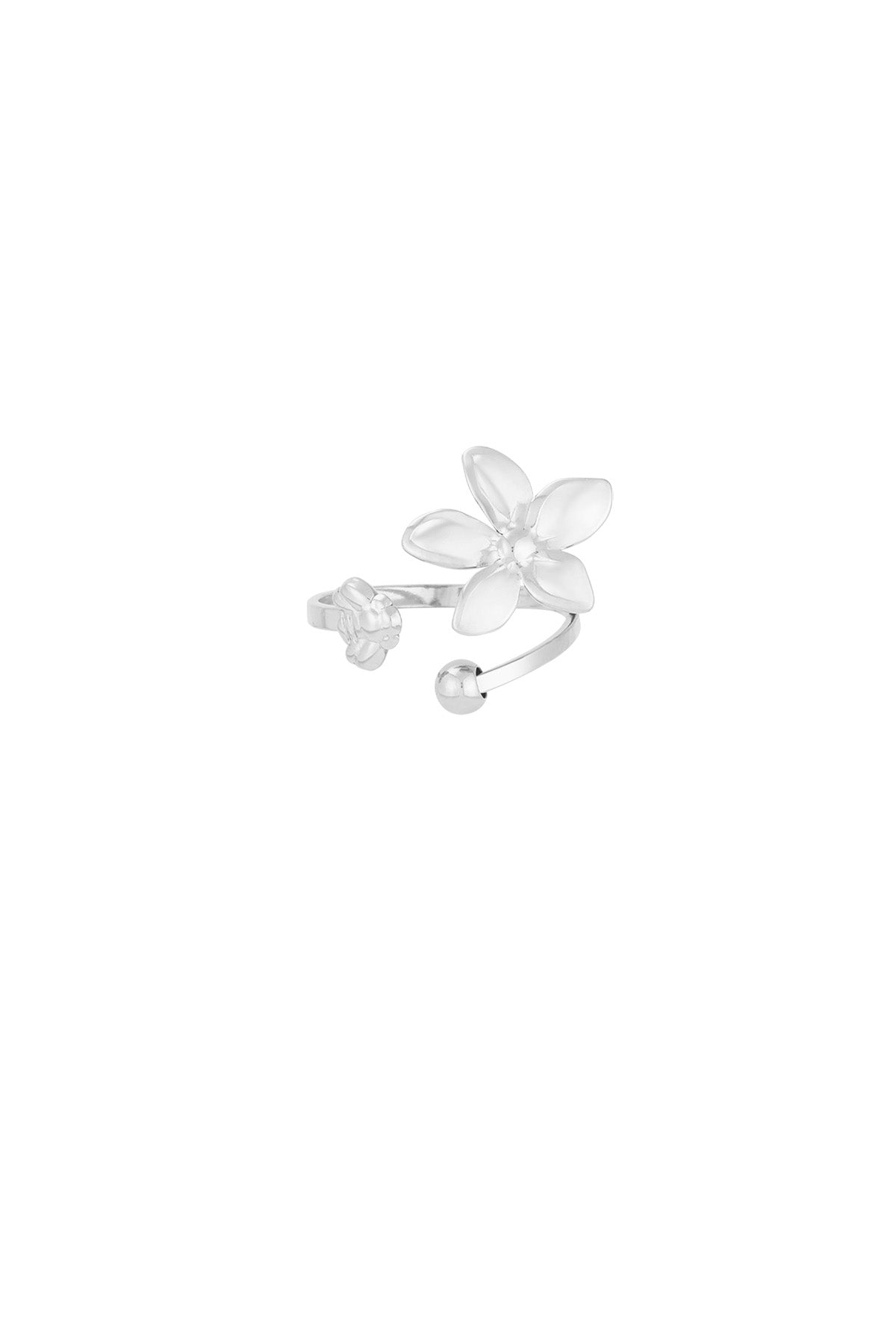 Ring mit floralem Flair – Farbe Gold
