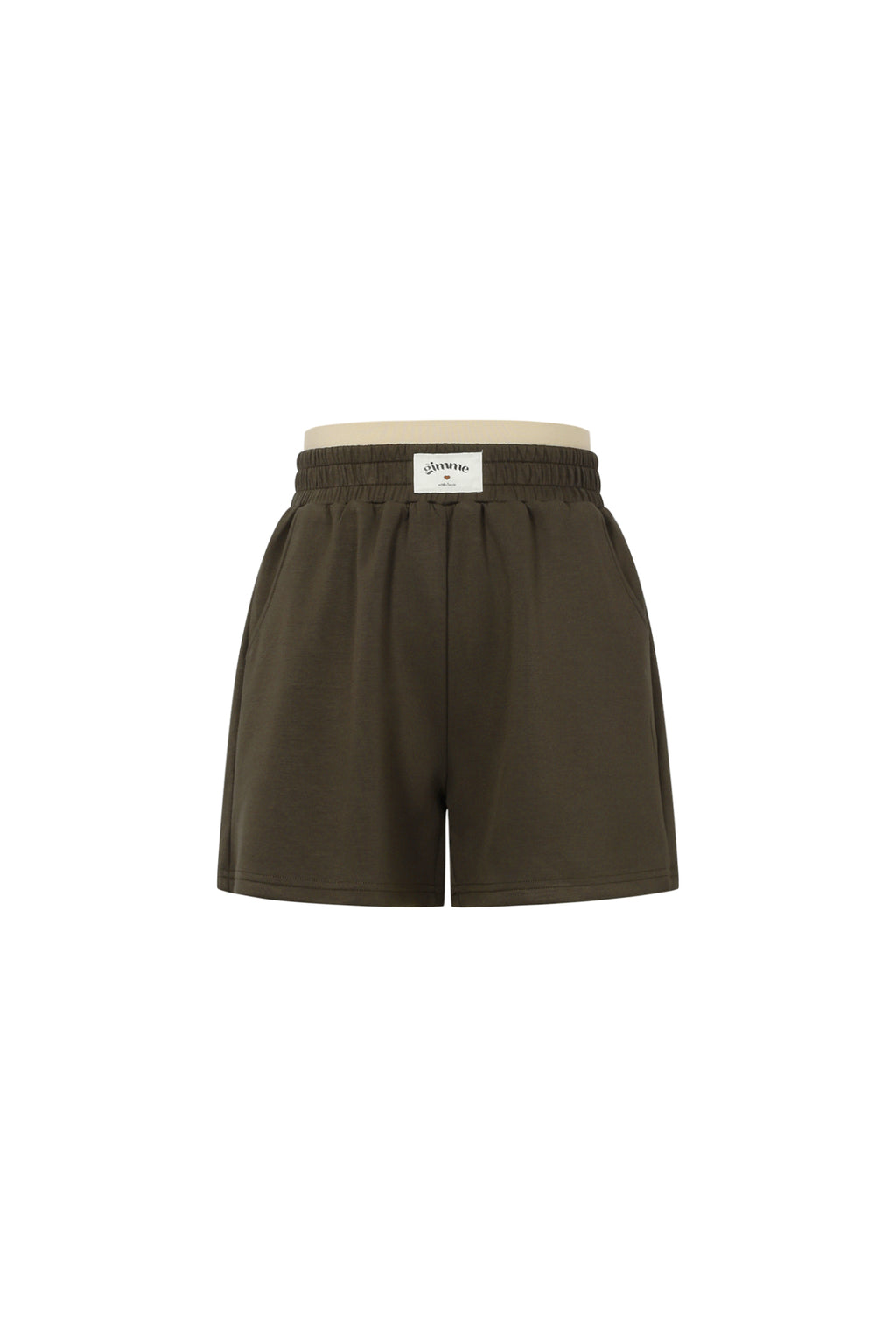 Gestrickte Polyesterfaser Damen Casual Shorts Sporty Einfarbig