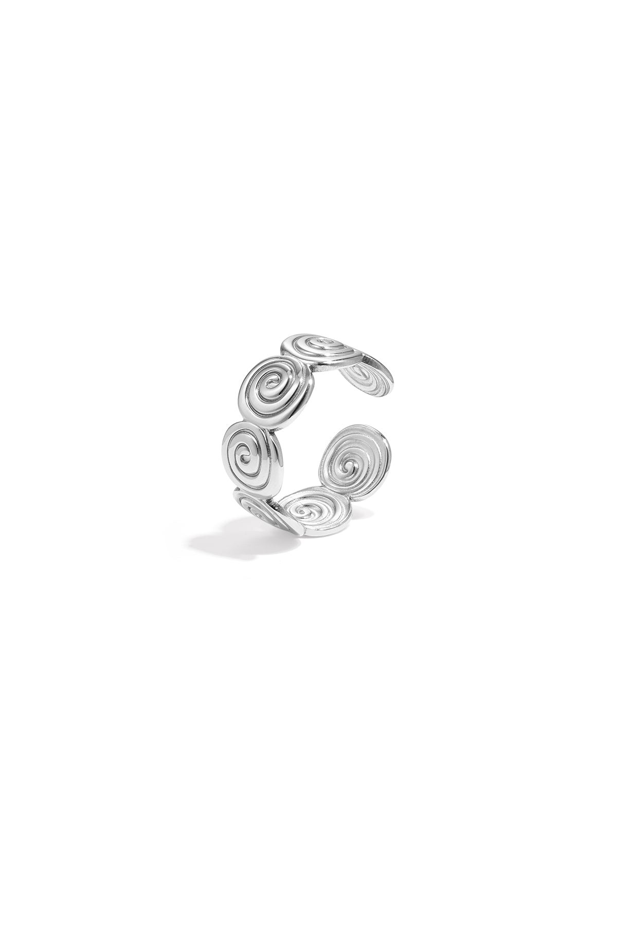 Minimalistische Ringe aus Edelstahl, rund, lässig-schlicht, für Damen – Schmuck aus der Serie „Casual Daily Simple“.