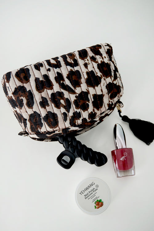 Make-up-Taschen Leopardenmuster Täglich Polyester Tägliches Zubehör