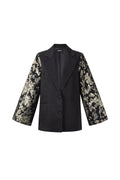 Gewebte Polyesterfasern Damenanzug Eleganter Blumenmuster 3-teiliges Set