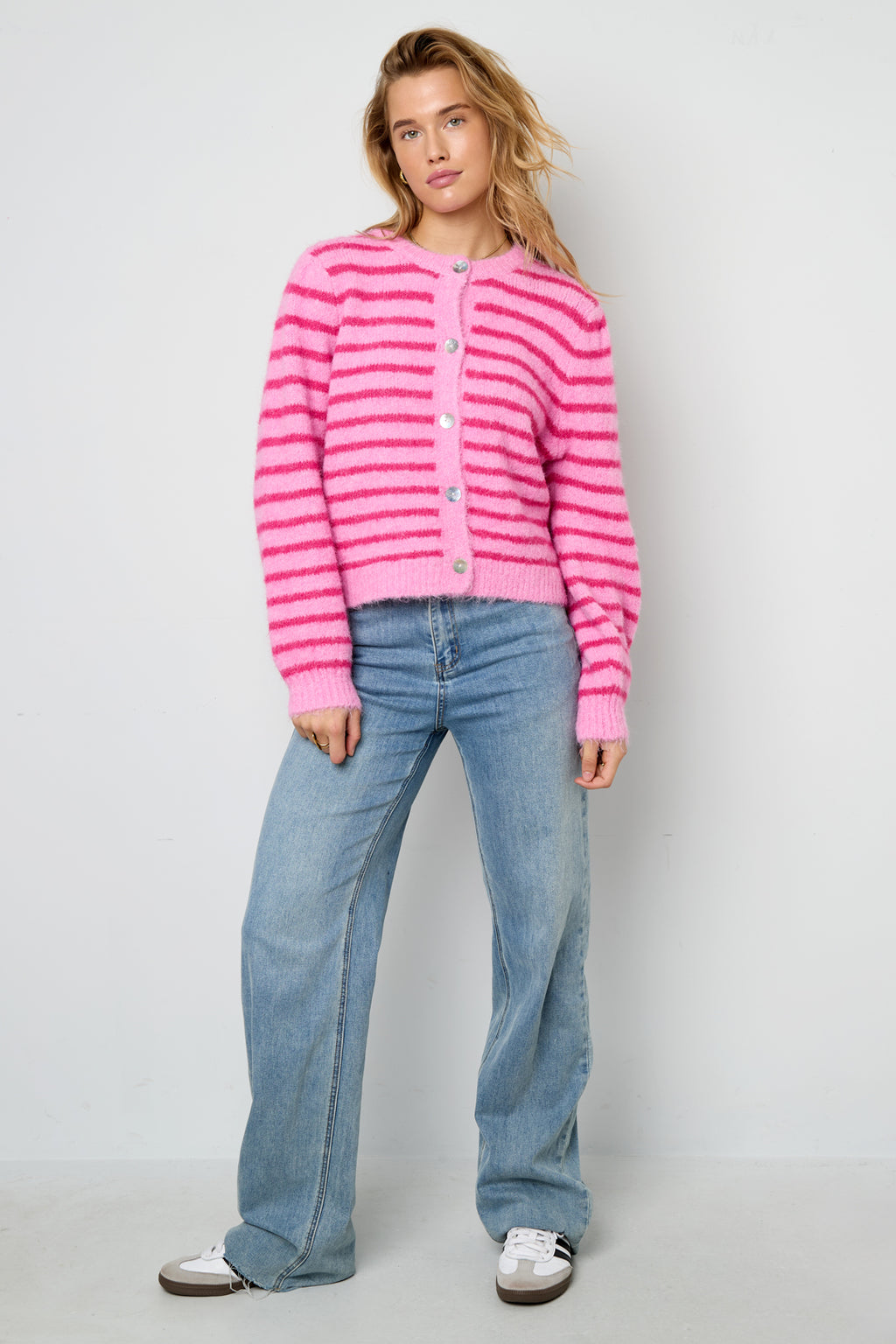 Gestreifter Cardigan