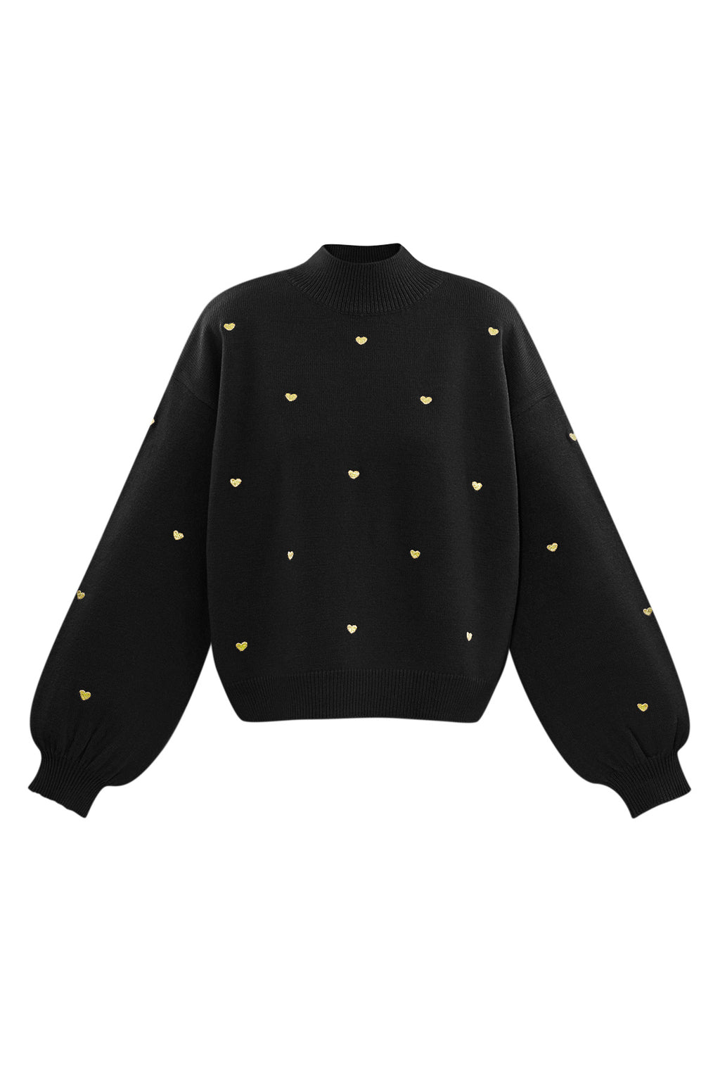 Acryl Strickpullover Casual Herz Muster Herbst/Winter