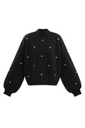 Acryl Strickpullover Casual Herz Muster Herbst/Winter