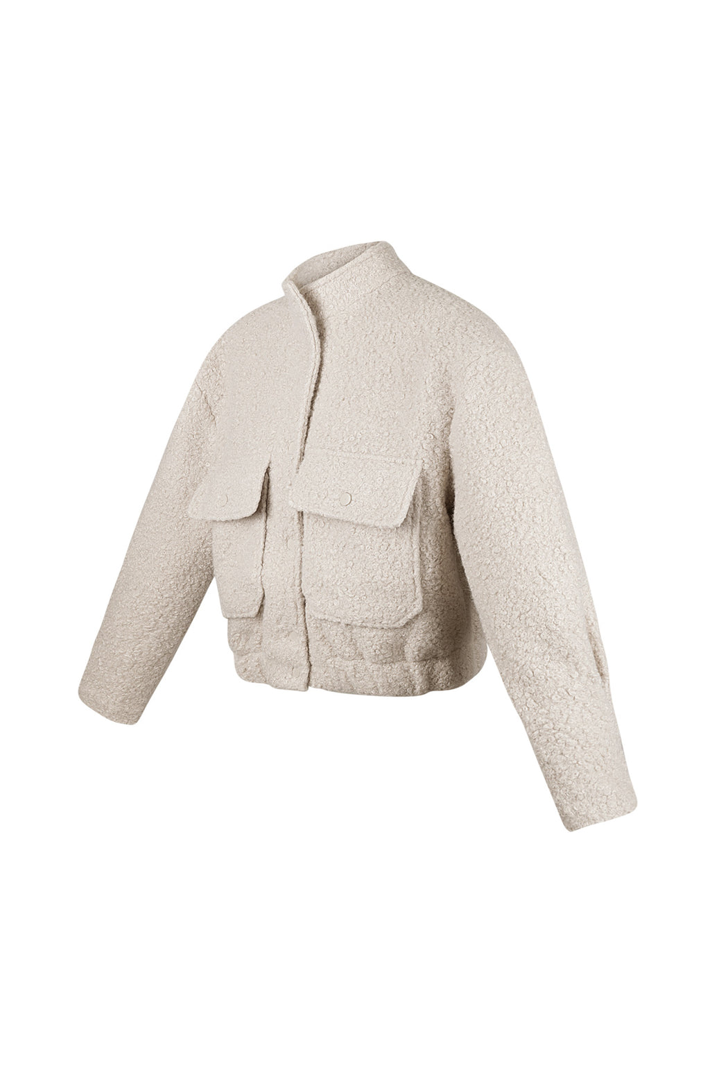 Woven Polyester Fiber Women's Jacket Casual Solid Color Fall/Winter
