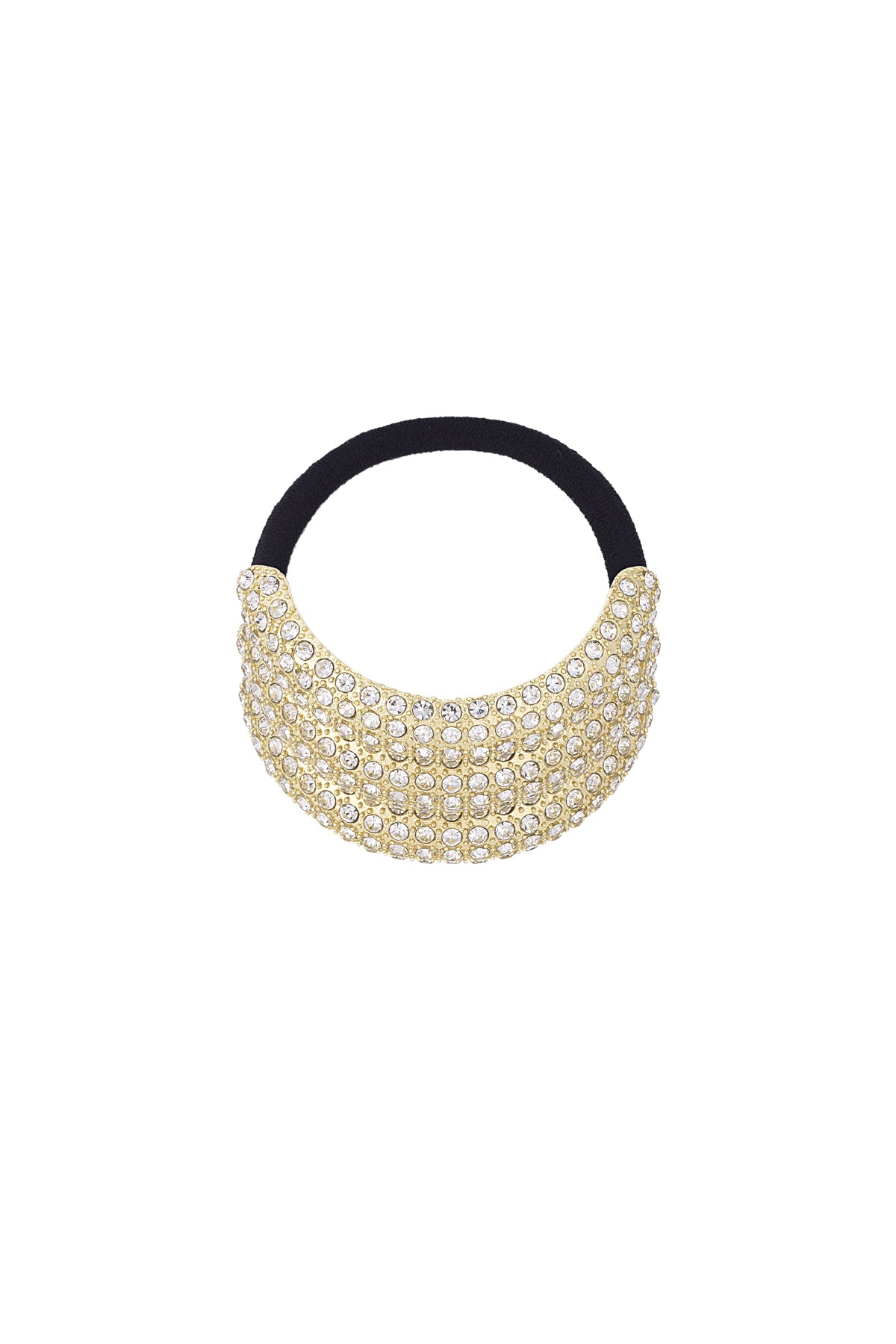 Elegantes leuchtendes Haargummi - Goldfarben