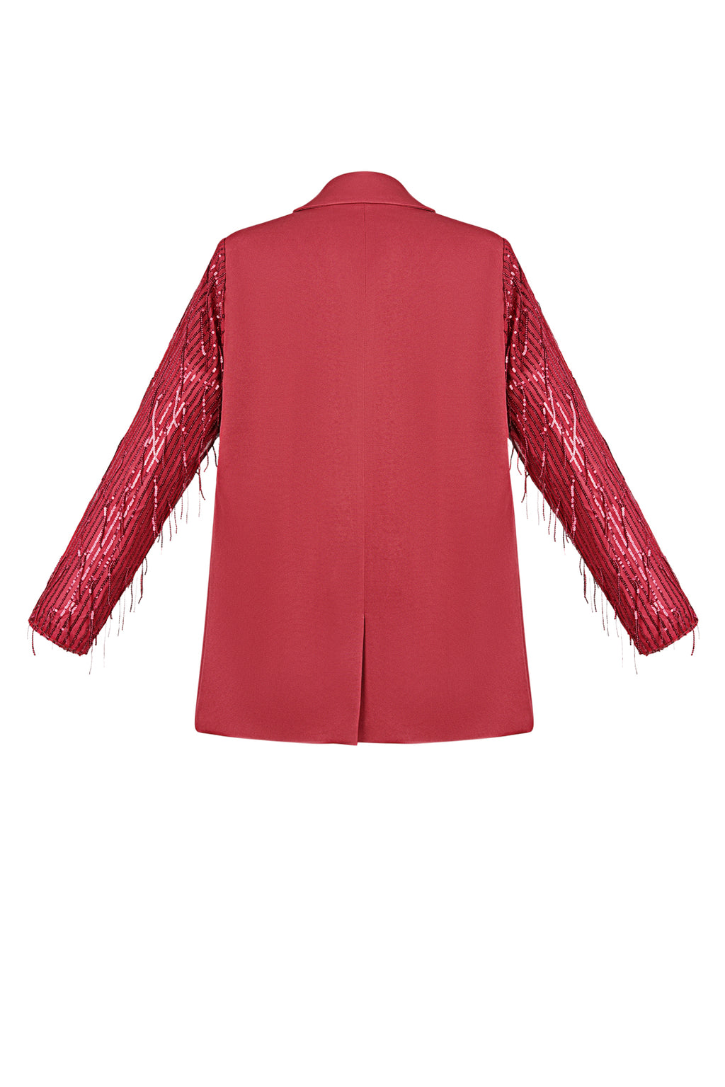 Polyester Damen Blazer Mit Fransenärmel Design