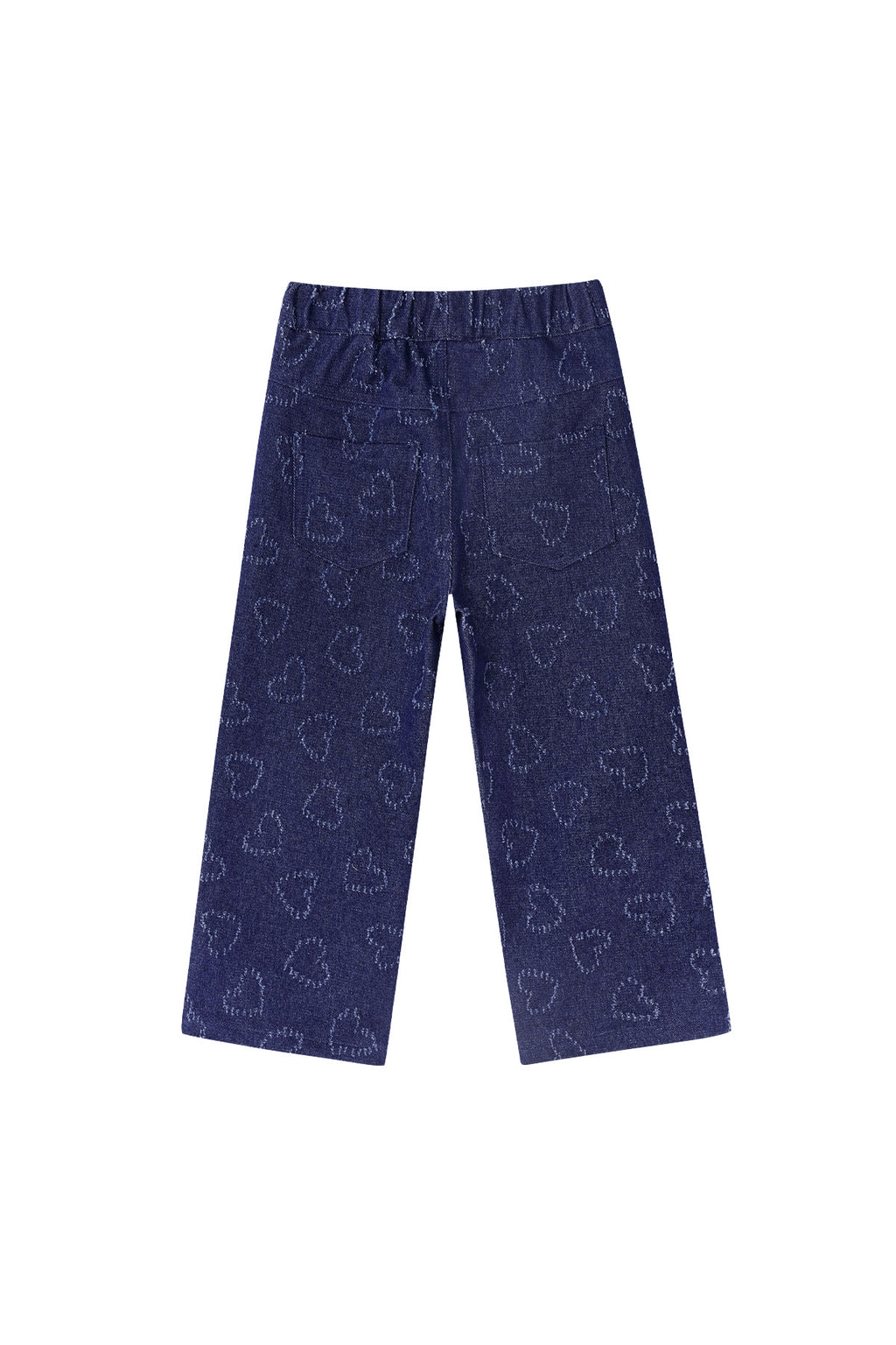 Cotton Denim Damen Gerade Hose Casual Hellblau