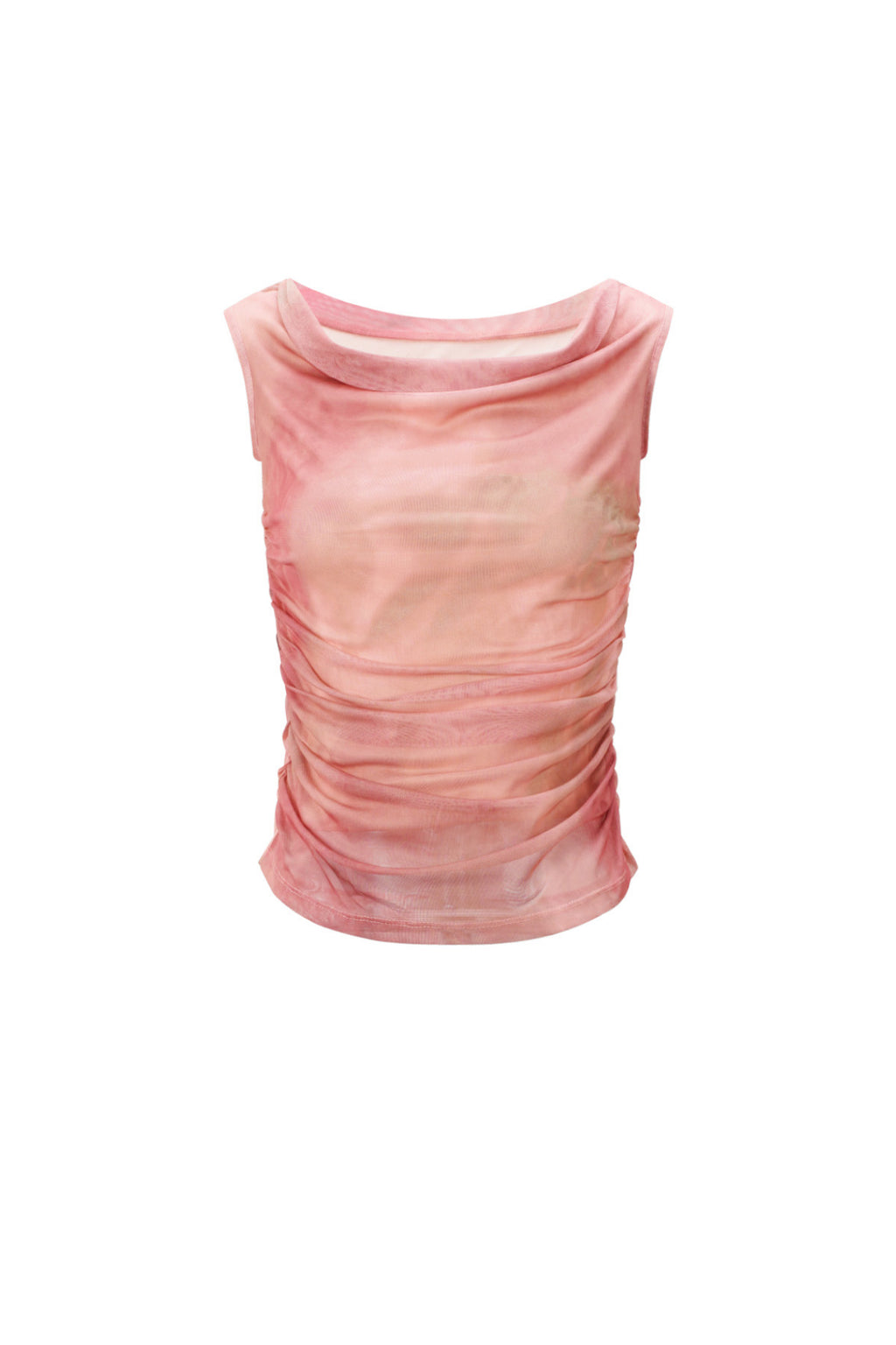 Gewebter Polyester Damen Oberteil Ohne Ärmel Transparent Einfarbig Frühling/Sommer