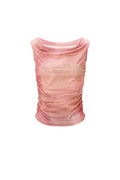 Gewebter Polyester Damen Oberteil Ohne Ärmel Transparent Einfarbig Frühling/Sommer