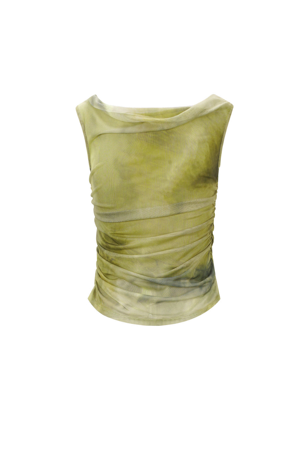 Gewebter Polyester Damen Oberteil Ohne Ärmel Transparent Einfarbig Frühling/Sommer