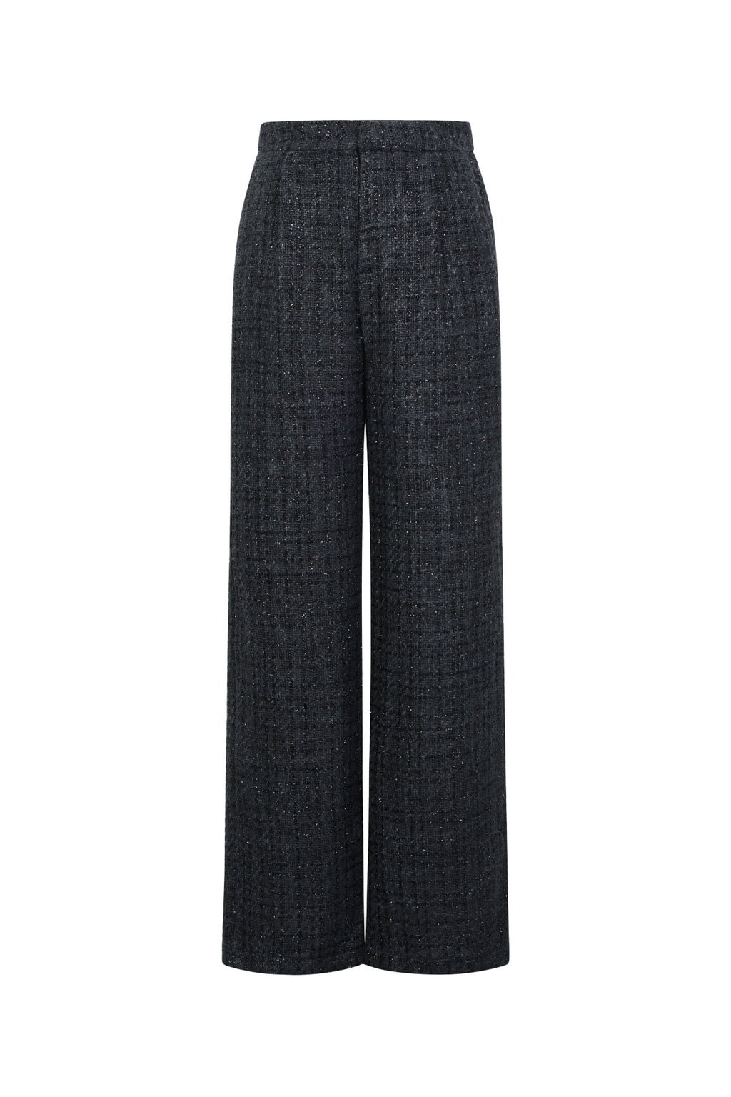 Gewebte Polyesterfasern Damen Gerade Hosen Elegantes Karomuster Herbst/Winter
