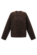 Leopardenmuster-Strickwaren