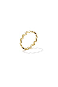 Ring wellenförmig und minimalistisch