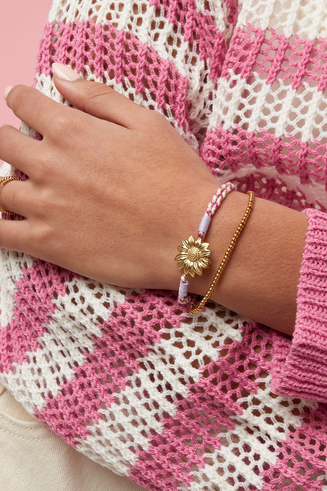 Seil-Charm-Armbänder, Blumenmuster, lässig, Urlaub/Strand, romantische Serie, Damenschmuck