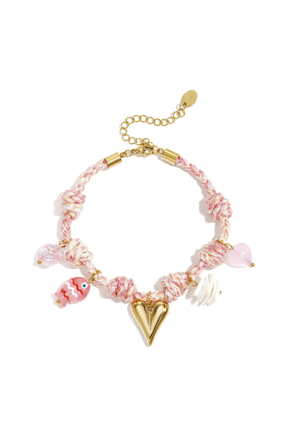 Seil-Charm-Armbänder, Herz, süße, romantische Serie für jeden Tag, Damenschmuck