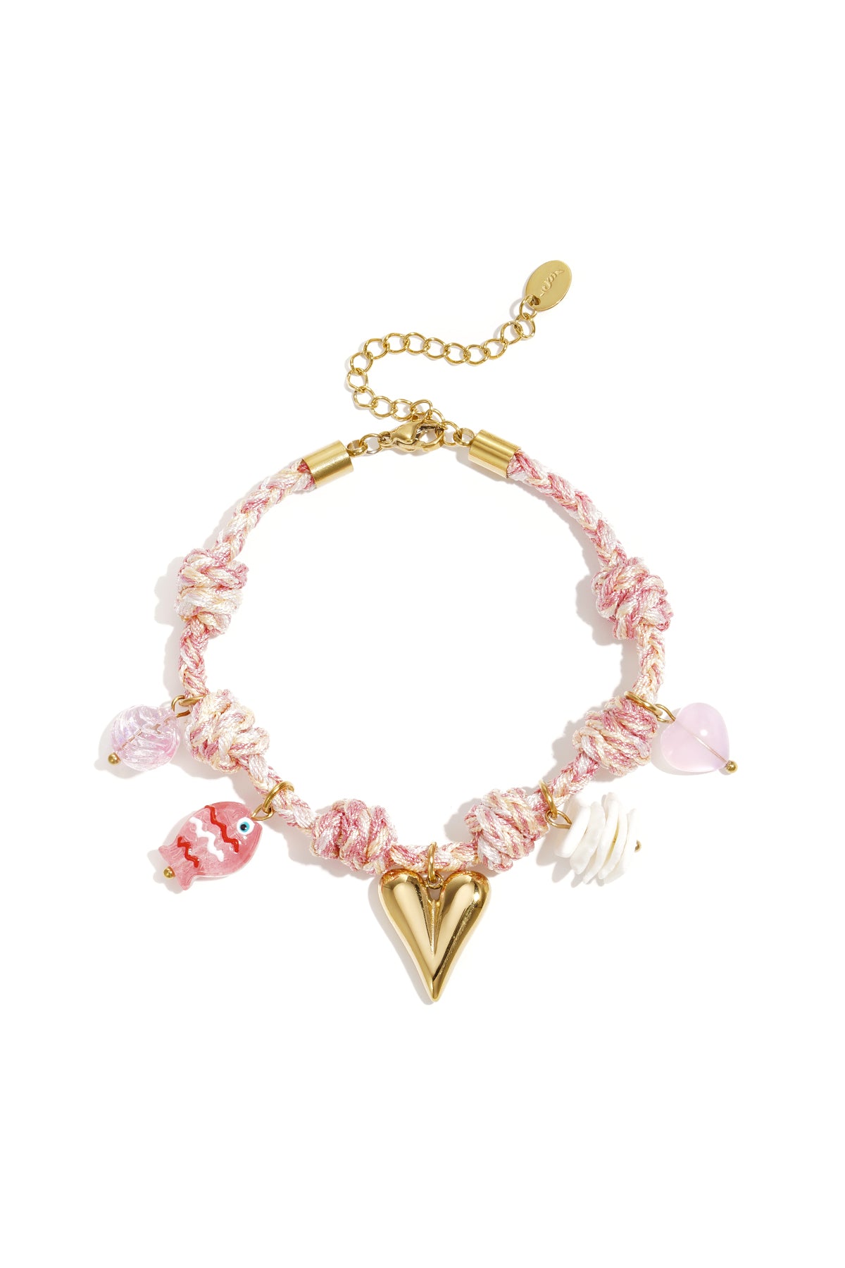Seil-Charm-Armbänder, Herz, süße, romantische Serie für jeden Tag, Damenschmuck