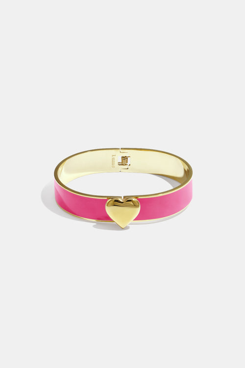 Armband in verschiedenen Farben mit Herzdetail – 1,3 cm