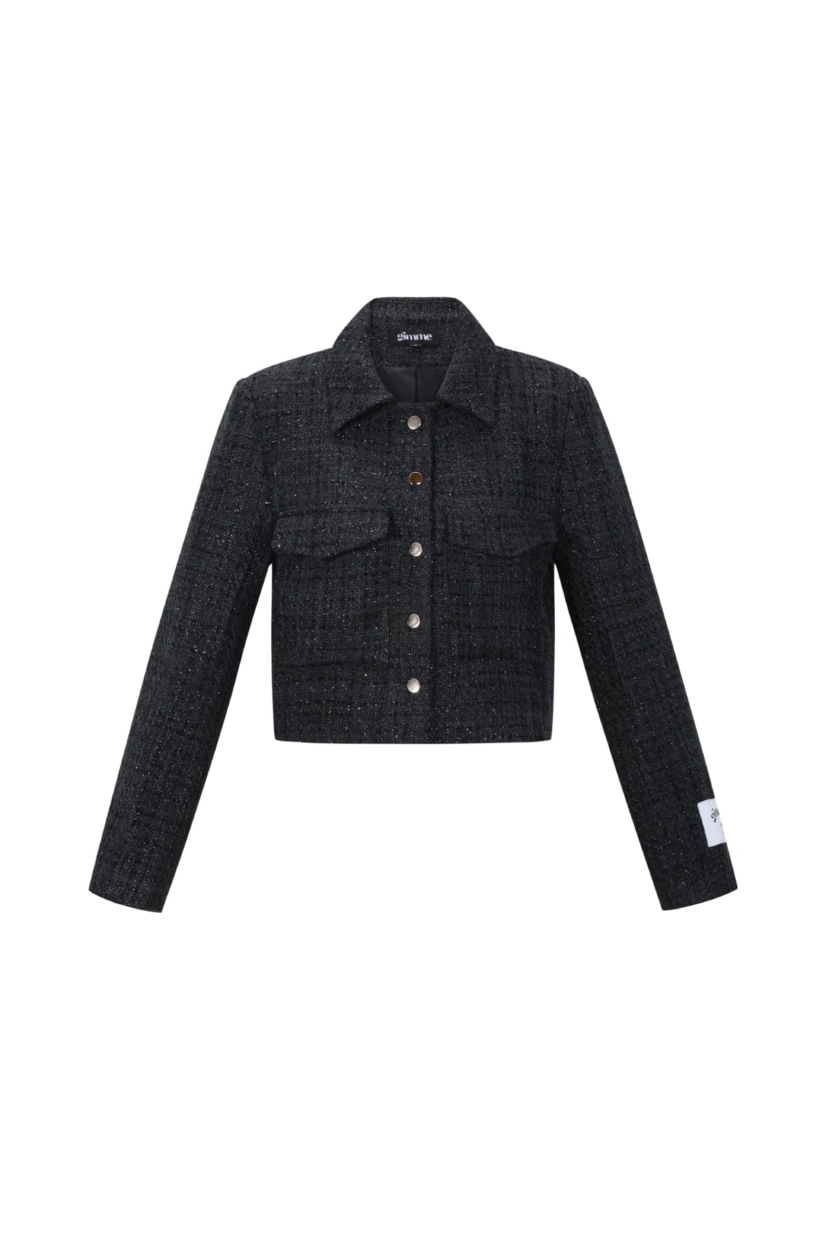 Gewebte Polyesterfasern Damenjacke Elegantes Karomuster Statement