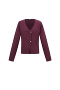 Viskose Strick Damen Cardigan Casual Einfarbig Herbst/Winter