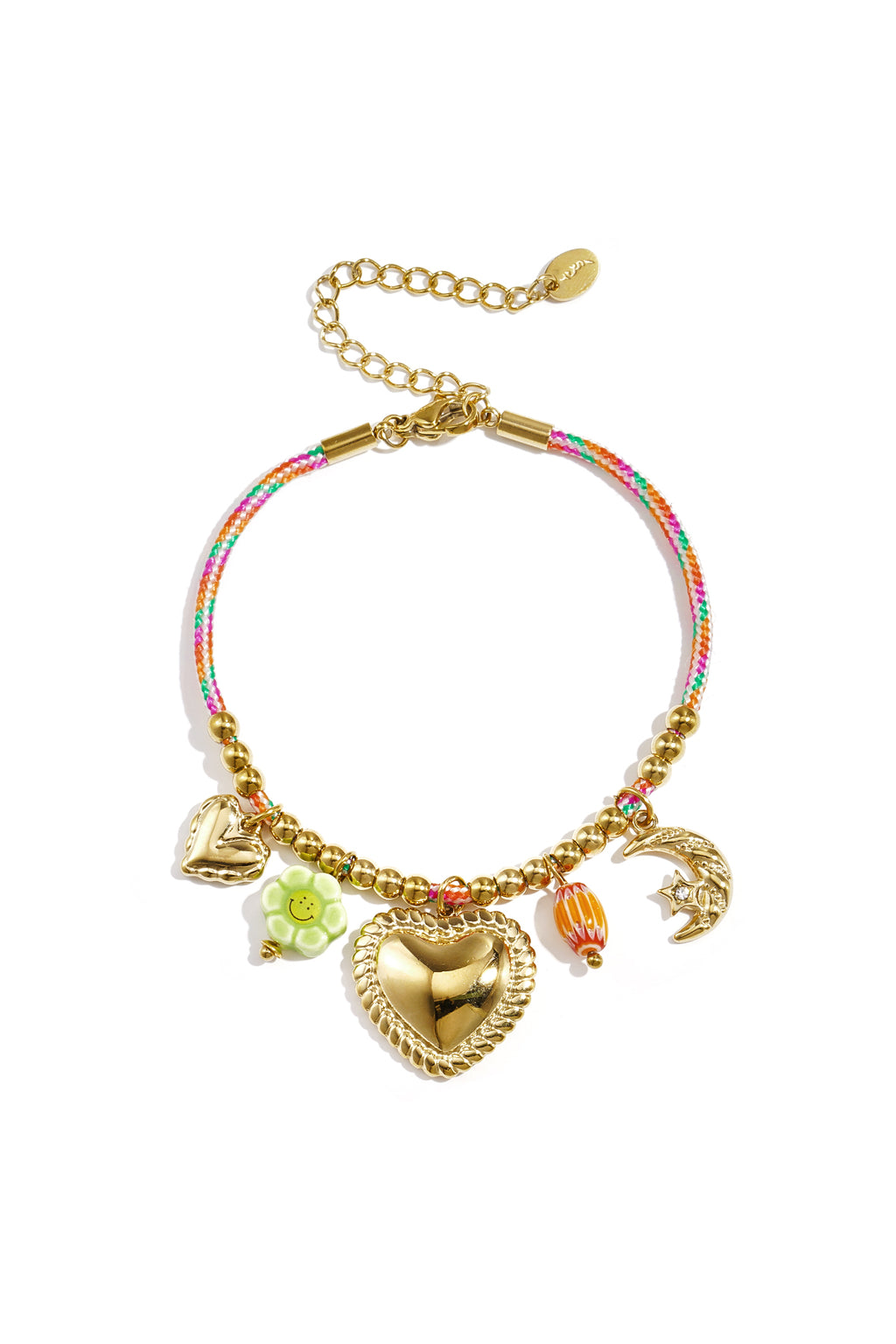 Seil-Charm-Armbänder, Herz, Alltags- und Romantik-Serie, Damenschmuck