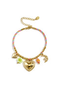 Seil-Charm-Armbänder, Herz, Alltags- und Romantik-Serie, Damenschmuck