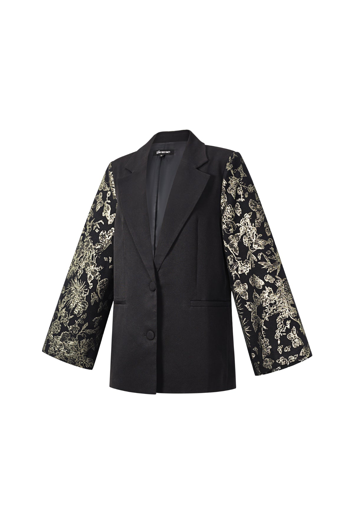 Gewebte Polyesterfasern Damenanzug Eleganter Blumenmuster 3-teiliges Set