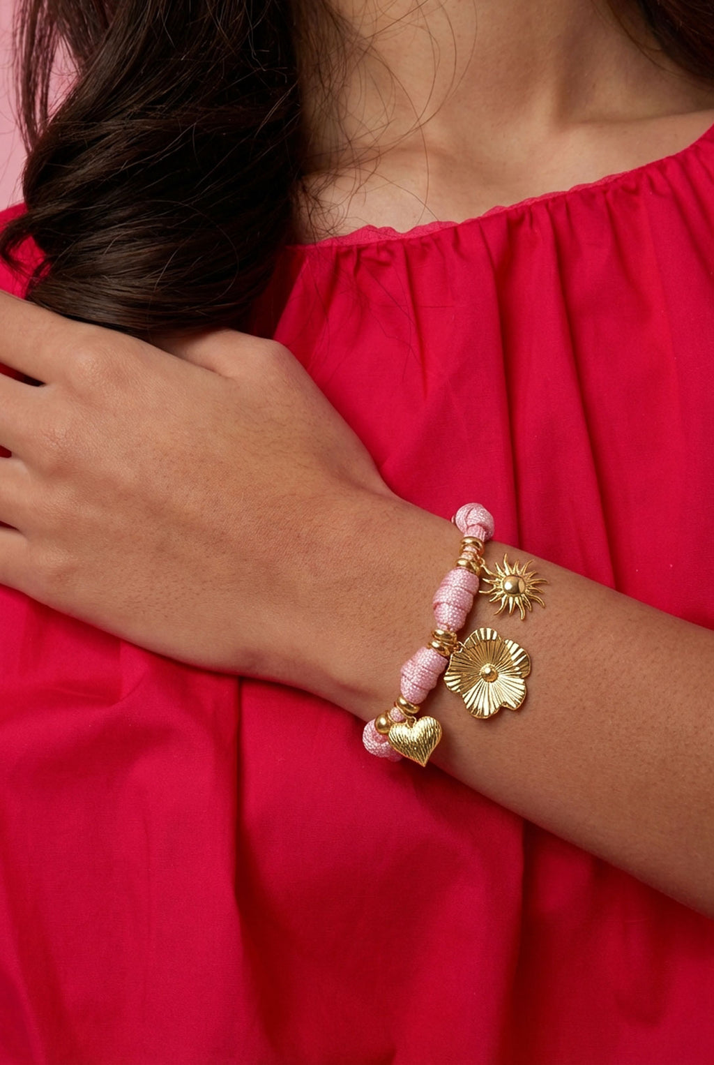 Seil-Charm-Armbänder, Blumenmotiv, Urlaub, Treffen/Party, Romantische Serie, Damenschmuck