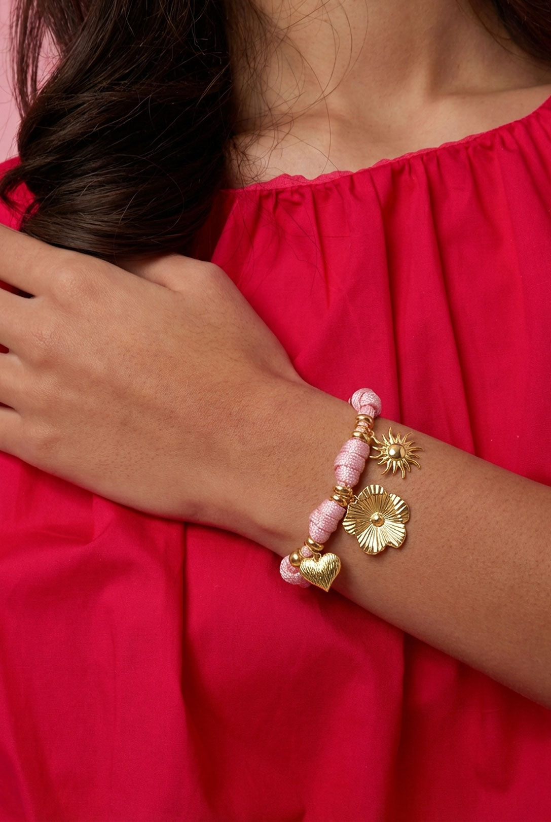 Seil-Charm-Armbänder, Blumenmotiv, Urlaub, Treffen/Party, Romantische Serie, Damenschmuck