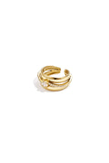 Mehrlagiger Ring mit Steinen